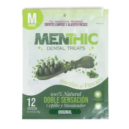 Menthic Dental Treats – Cepillo Y Masajeador M X 12 Und