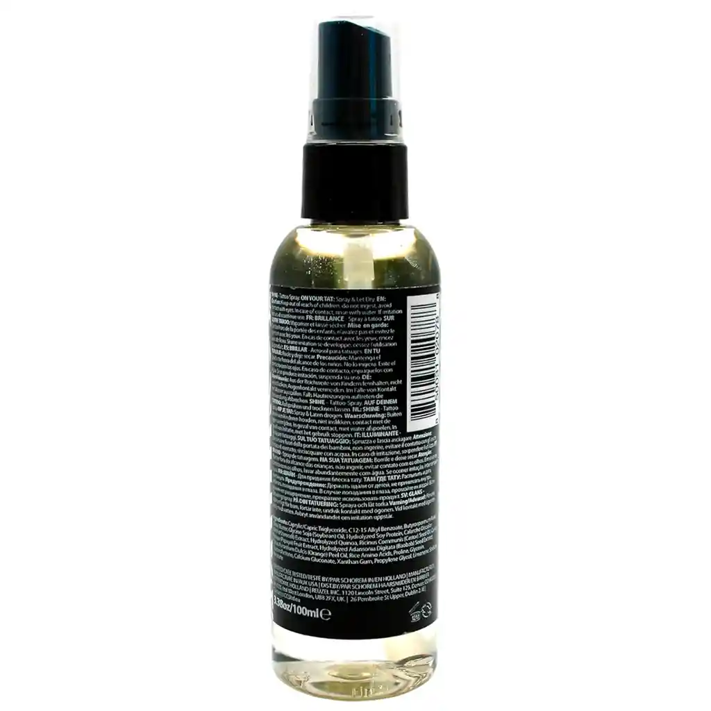 Abrillantador Tatuajes Shine Tattoo Spray 3.38oz Reuzel Piel