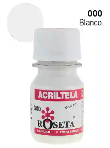 Pintura Para Tela Acritela Roseta 30cc Blanco