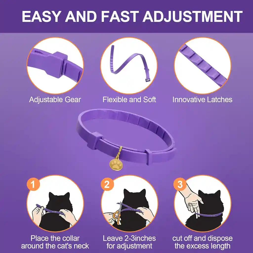 Calming Collar Gato - Violeta Relajante 60 Dias