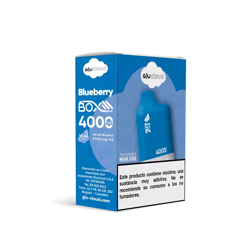 Glucloud Pod 4.000 Puffs Blueberry Ice