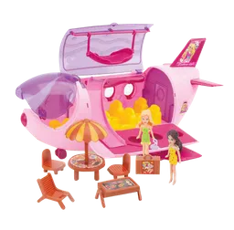 Juguete Avion Fashion Para Muñecas Con Accesorios