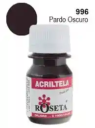 Pintura Para Tela Acritela Roseta 30cc Pardo Oscuro