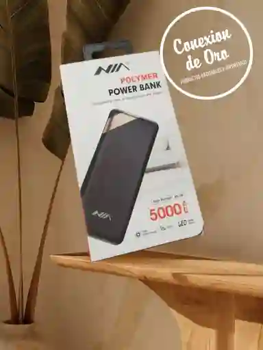 Batería Portátil Power Bank Nia 5000 Mah Digital