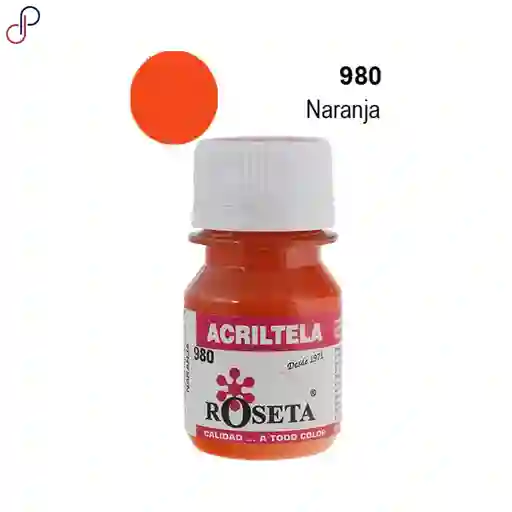 Pintura Para Tela Acritela Roseta 30cc Naranja