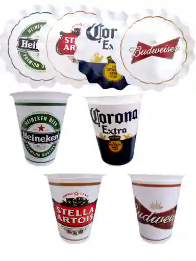 Desechables Vasos Y Platos De Cerveza Para Decoración Fiestas