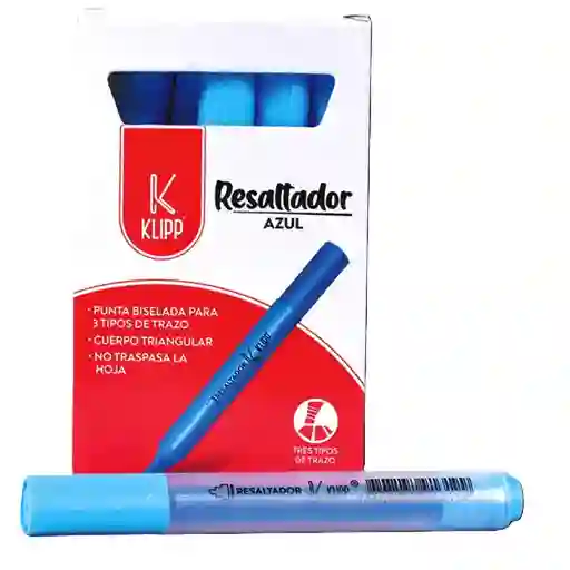 Resaltador 1 Und Azul