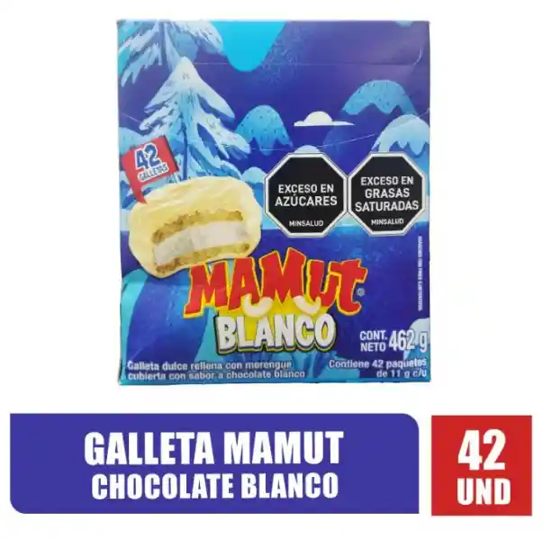 Galleta Mamut Blanco X 42 Unidades