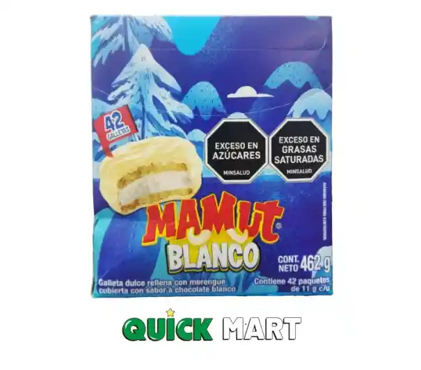 Galleta Mamut Blanco X 42 Unidades