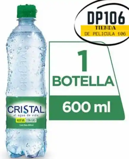 Agua Con Gas Cristal 600 Ml