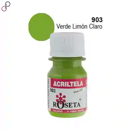Pintura Para Tela Acritela Roseta 30cc Verde Limon Claro