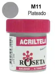 Pintura Para Tela Acritela Roseta 30cc Plateado