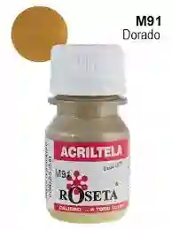 Pintura Para Tela Acritela Roseta 30cc Dorado
