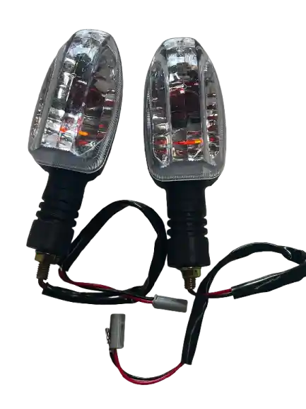 Direccionales Para Moto Pulsar 180 Blanca X2