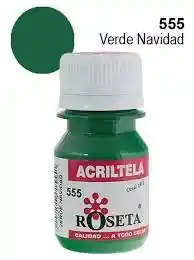 Pintura Para Tela Acritela Roseta 30cc Verde Navidad