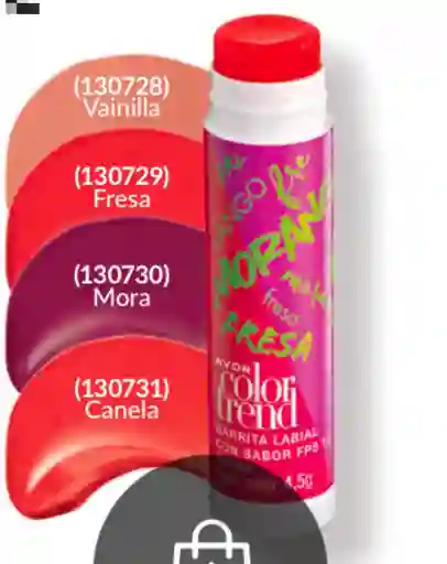 Labial Hidratante Con Aroma Fresa