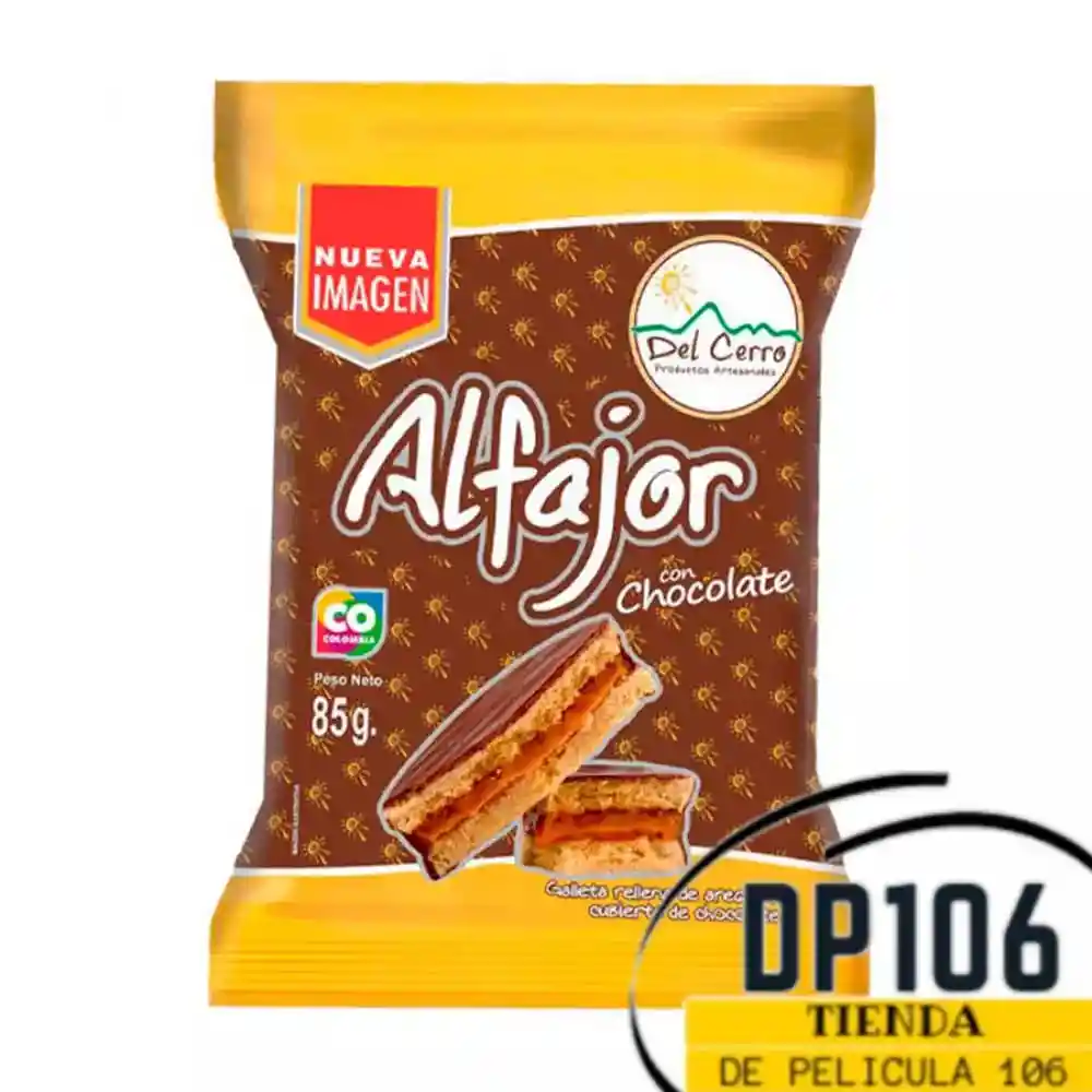 Alfajor Con Cobertura De Chocolate Del Cerro