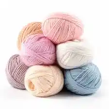 Hilo Lana Rosa Pastel Ovillo Crochet 50 Gr