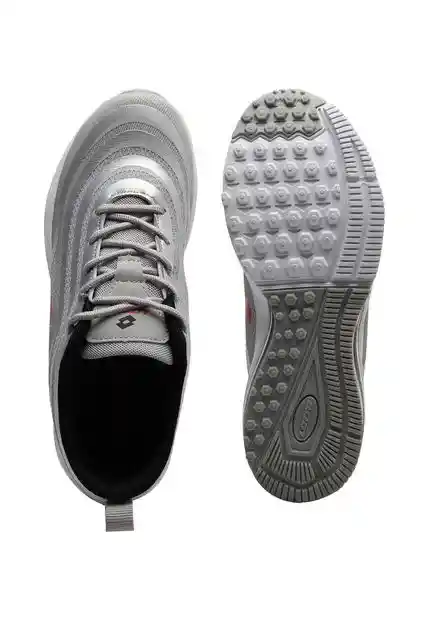 Tenis Gris-plateado-blanco Lotto