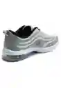 Tenis Gris-plateado-blanco Lotto