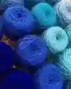 Hilo Lana Azul Ovillo Crochet 50 Gr