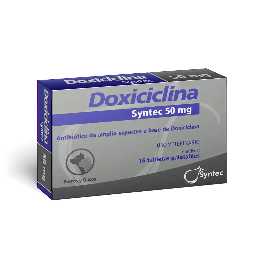 Doxiciclina 50 Mg 16 Comprimidos Antibiotico Para Perros Y Gatos Doxiciclina Para Mascotas 50 Mg