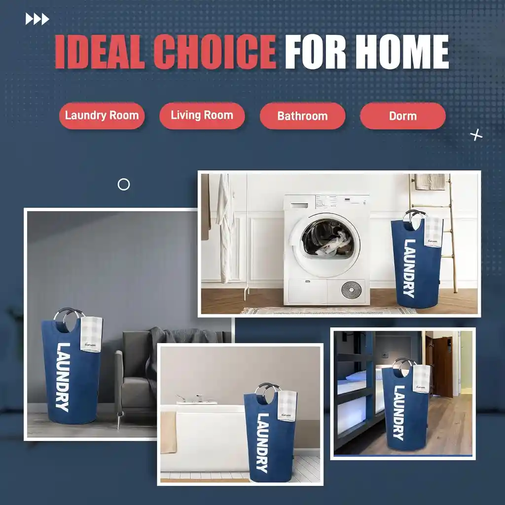 Cesto Para Ropa Sucia Canasta Bolsa Plegable Grande