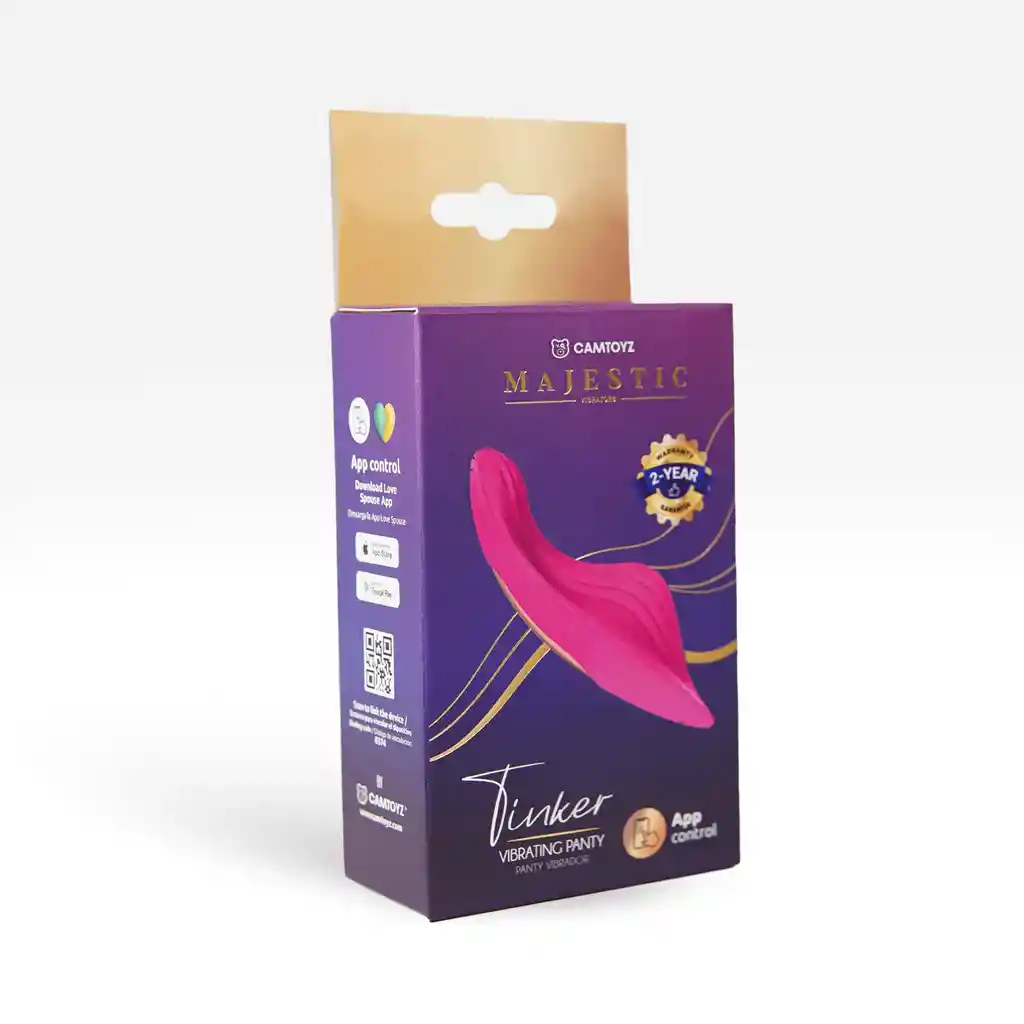 Panty Vibrador Con App Tinker Recargable Majestic