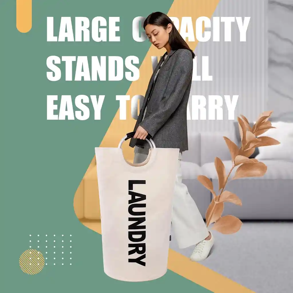 Cesto Para Ropa Sucia Canasta Bolsa Plegable Grande