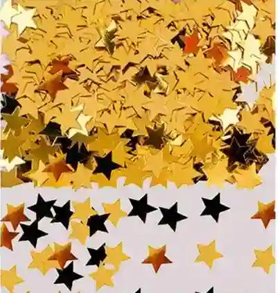 Confeti De Mesa Estrella Dorada
