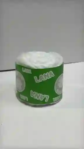 Rollo Lana Escolar Blanca Economica Pequeña