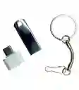 Memoria Usb 256gb De Metal De Alta Velocidad, Con Adaptador Y Llavero Portatil Para Pc/portátil/ps4 Pendrive 256gb
