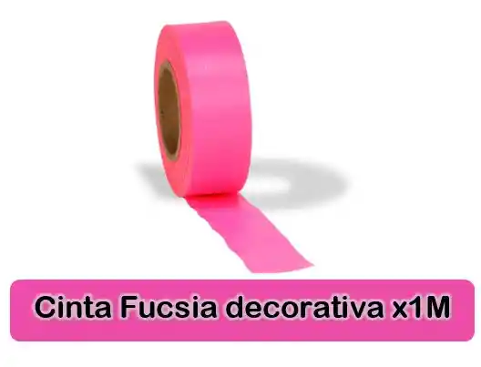 Cinta Fucsia 3 Cm Ancho X 1 Metro