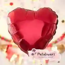 Globo Corazon Roja Personalizada