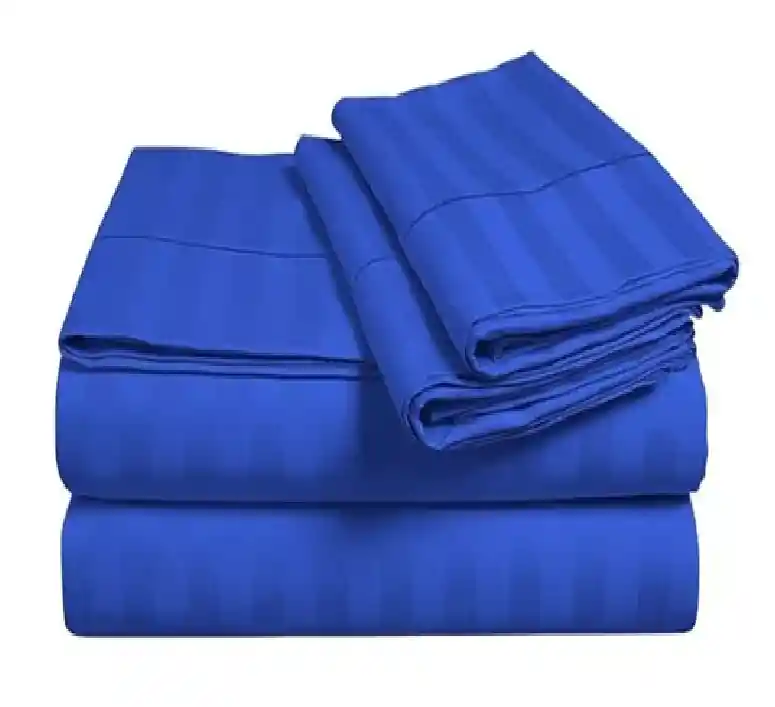 Juego De Sábanas Para Cama Semi Doble Confort Y Suavidad Color Azul