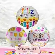 Globo Redondo Feliz Cumpleaños