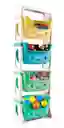 Estante Organizador Multiusos Infantil 4 Niveles Ordenar Cajas Cestas