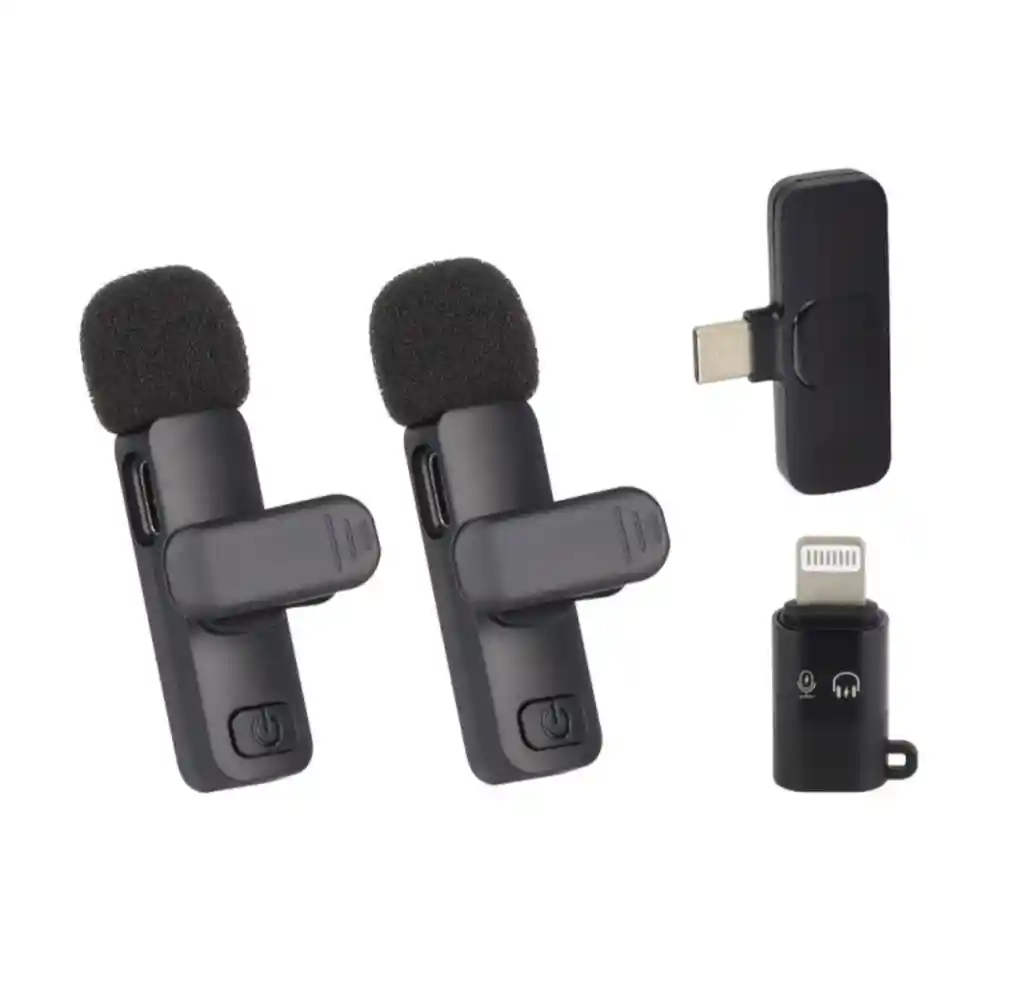Microfono Inalambrico 2 En 1 Tipo C Y Iphone Lightning K9