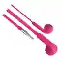 Audífonos De Cable Harvic Eh-521-d Rosado