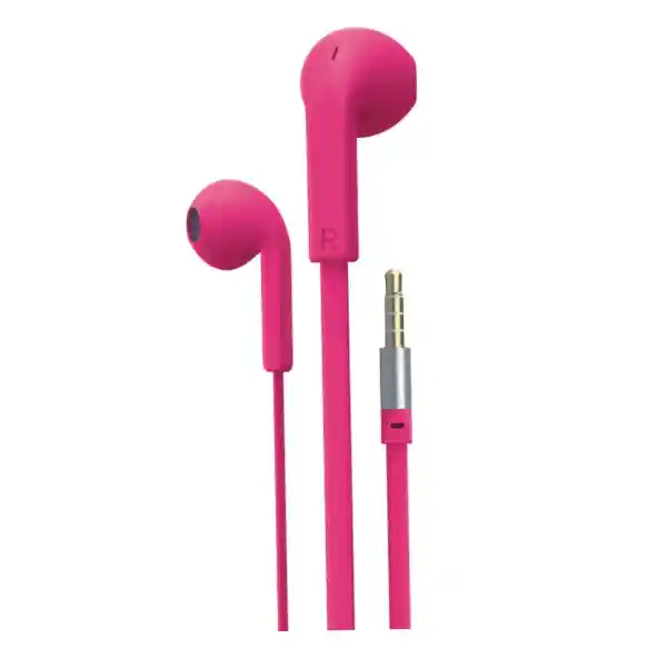 Audífonos De Cable Harvic Eh-521-d Rosado