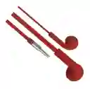 Audífonos De Cable Harvic Eh-521-d Rojo