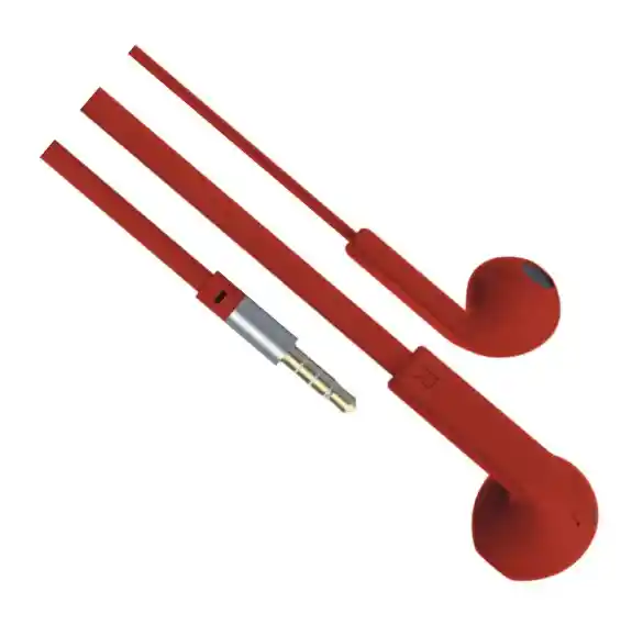 Audífonos De Cable Harvic Eh-521-d Rojo