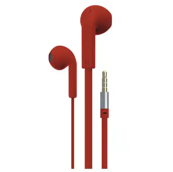 Audífonos De Cable Harvic Eh-521-d Rojo
