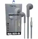 Audífonos De Cable Harvic Eh-521-d Gris