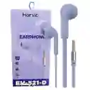 Audífonos De Cable Harvic Eh-521-d Morado Claro