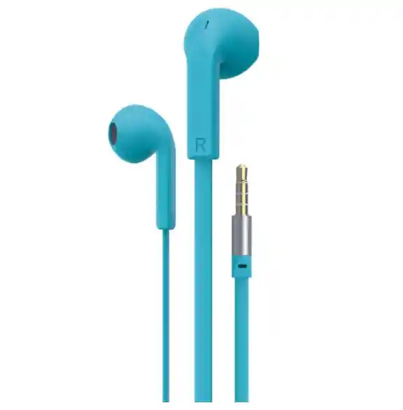 Audífonos De Cable Harvic Eh-521-d Celeste