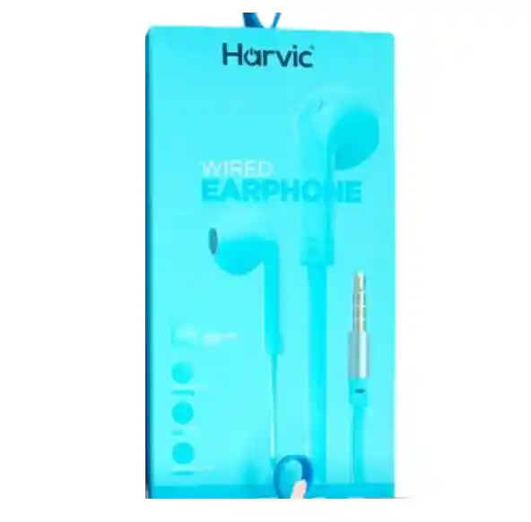 Audífonos De Cable Harvic Eh-521-d Celeste