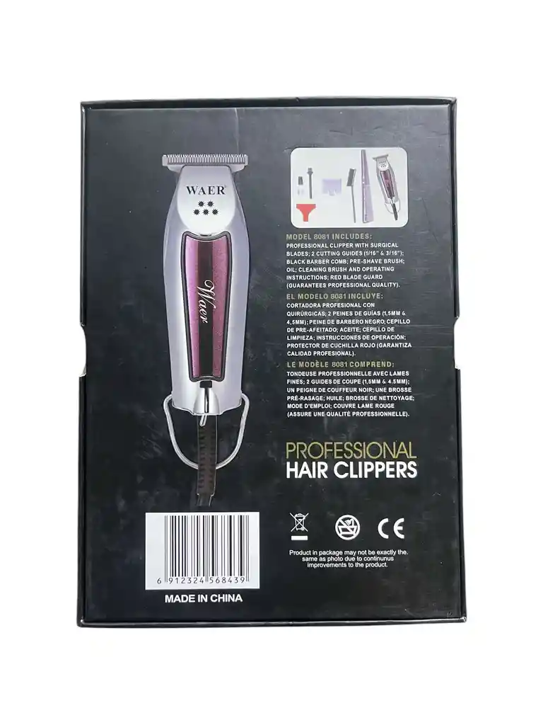 Máquina Para Motilar Waer Wa-8081 Profesional