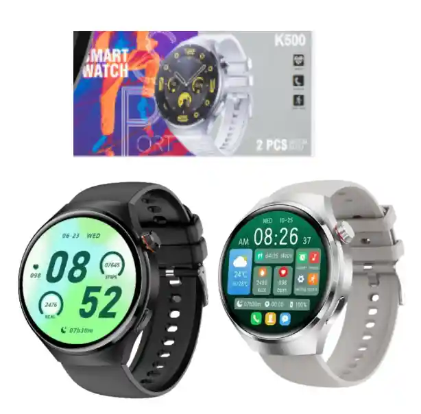 Smart Watch Inteligente K500 Blanco Tu Asistente Inteligente Personal