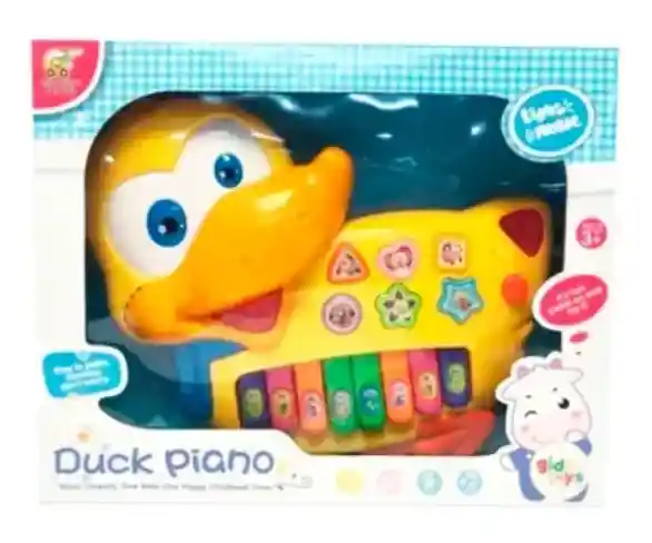 Juguete Organeta Piano De Pato Para Bebe